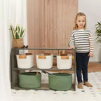 Mobile contenitore a due ripiani fronte-retro ECR4Kids Streamline, 61 cm, arredamento per aula