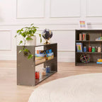 Mobile contenitore a due ripiani fronte-retro ECR4Kids Streamline, 61 cm, arredamento per aula
