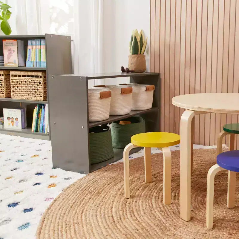 Mobile contenitore a due ripiani fronte-retro ECR4Kids Streamline, 61 cm, arredamento per aula