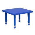 Emma and Oliver 24 Square Plastic Height Adjustable Activity Table