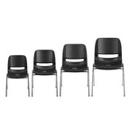 Sedia Impilabile Emma and Oliver Ergonomic Shell - Daycare Home School con 16 Posti a Sedere