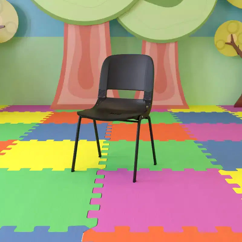 Sedia Impilabile Emma and Oliver Ergonomic Shell - Daycare Home School con 16 Posti a Sedere