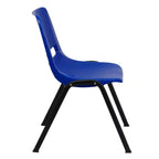 Sedia Impilabile Emma and Oliver Ergonomic Shell - Daycare Home School con 16 Posti a Sedere