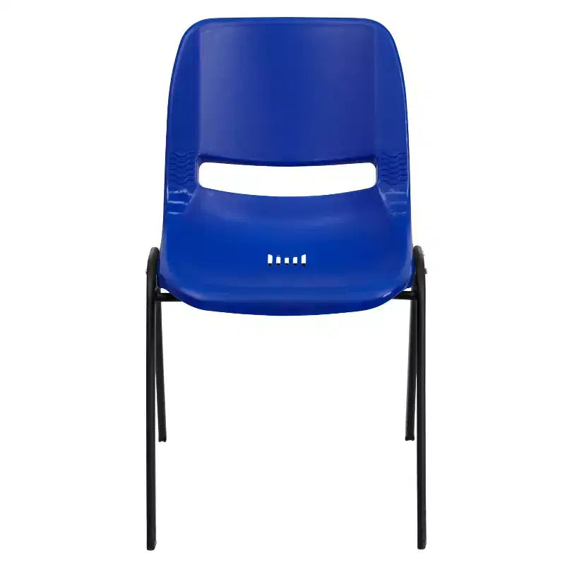 Sedia Impilabile Emma and Oliver Ergonomic Shell - Daycare Home School con 16 Posti a Sedere