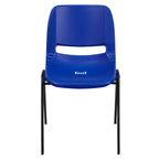 Sedia Impilabile Emma and Oliver Ergonomic Shell - Daycare Home School con 16 Posti a Sedere