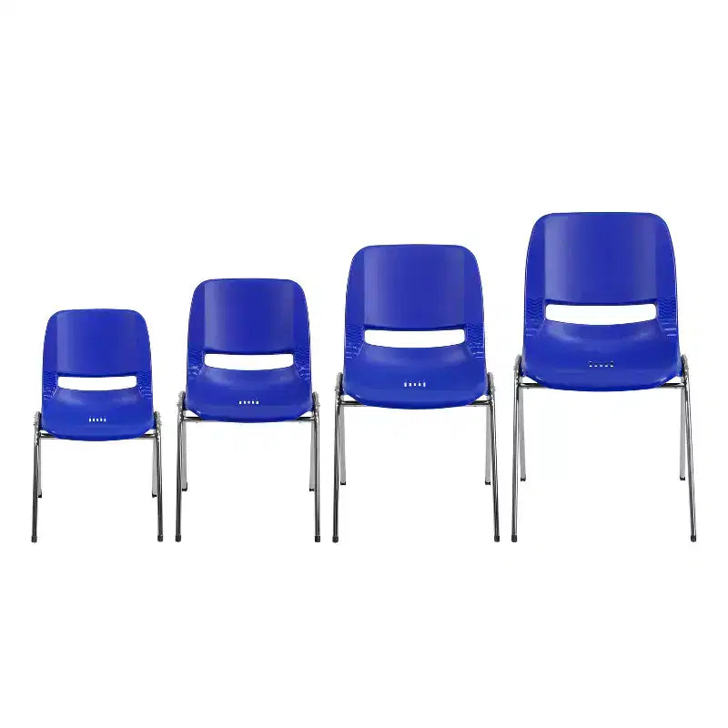 Sedia Impilabile Emma and Oliver Ergonomic Shell - Daycare Home School con 16 Posti a Sedere
