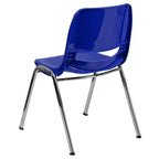 Sedia Impilabile Emma and Oliver Ergonomic Shell - Daycare Home School con 16 Posti a Sedere