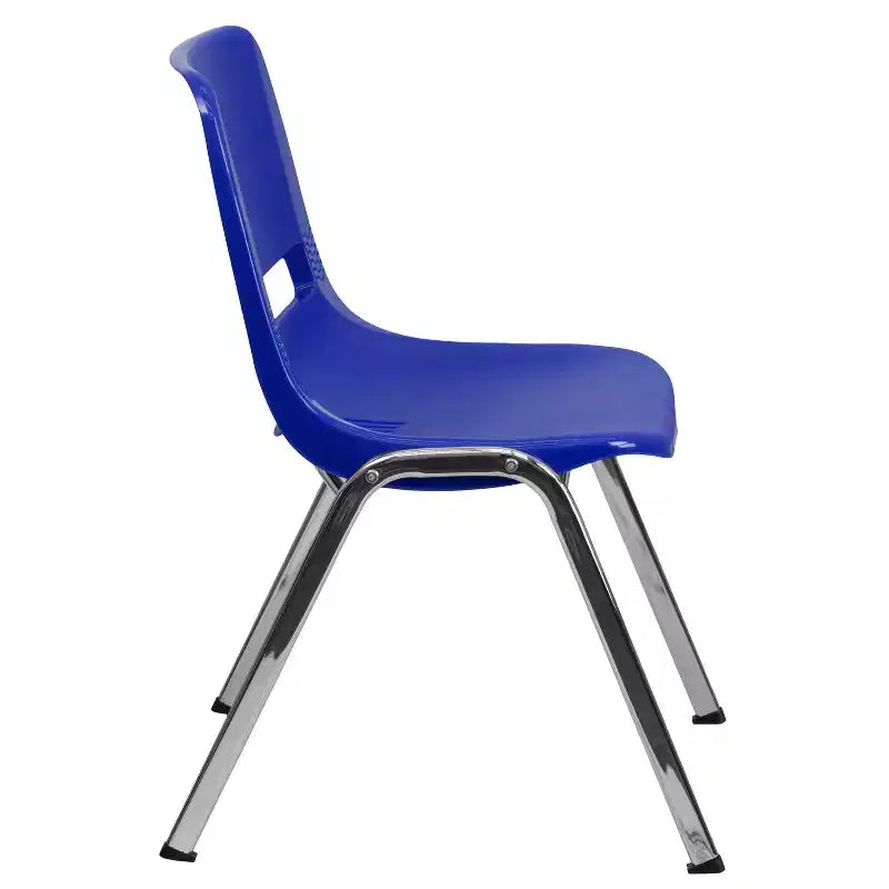 Sedia Impilabile Emma and Oliver Ergonomic Shell - Daycare Home School con 16 Posti a Sedere
