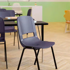 Sedia Impilabile Emma and Oliver Ergonomic Shell - Daycare Home School con 16 Posti a Sedere