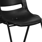 Sedia Impilabile Emma and Oliver Ergonomic Shell - Daycare Home School con 16 Posti a Sedere