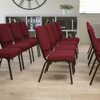 Sedia impilabile Emma e Oliver 18,5W per Chiesa/Ricevimento