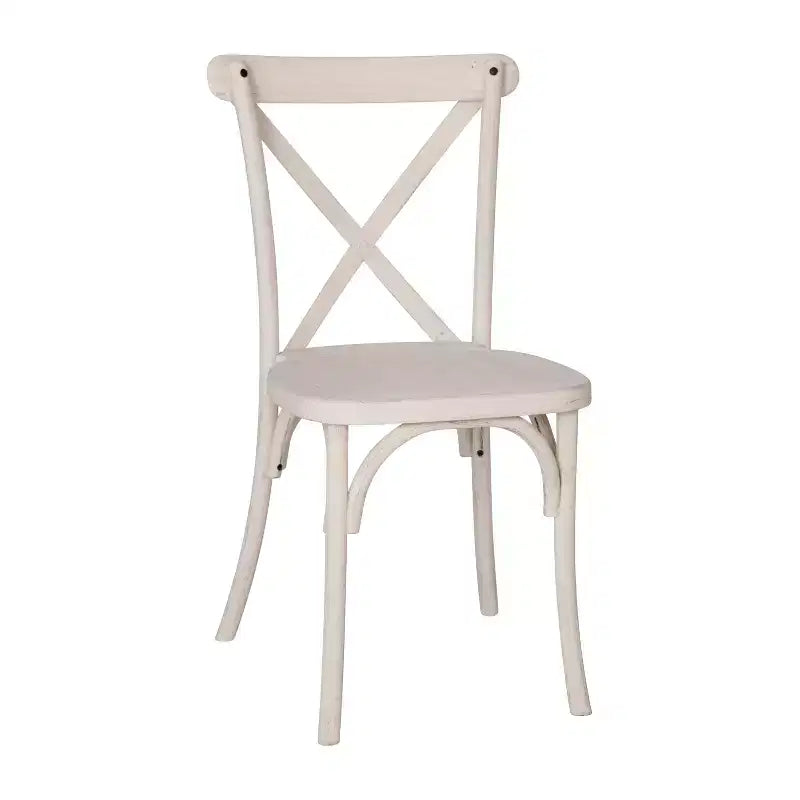 Sedia con schienale a X in resina Emma e Oliver
