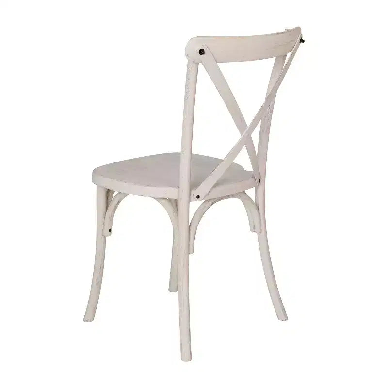 Sedia con schienale a X in resina Emma e Oliver
