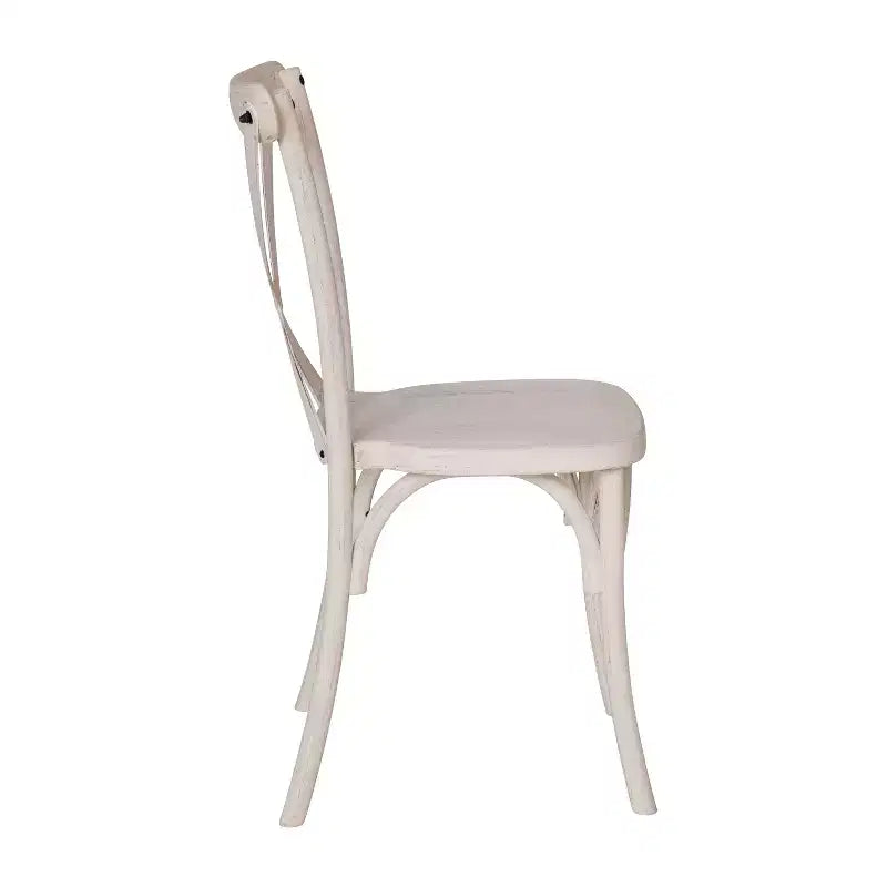 Sedia con schienale a X in resina Emma e Oliver