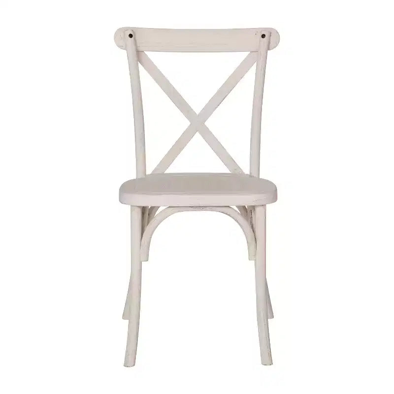 Sedia con schienale a X in resina Emma e Oliver
