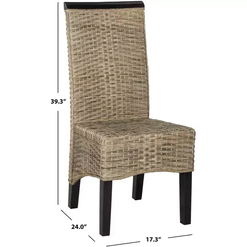 Sedia da pranzo in vimini Ilya 18 H (Set di 2) - SEA8017 - Safavieh
