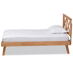 Letto a piattaforma Galvin in legno marrone - Baxton Studio