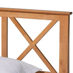 Letto a piattaforma Galvin in legno marrone - Baxton Studio