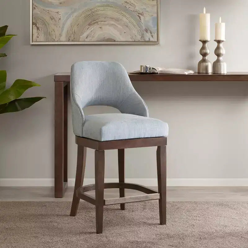 Sgabello da bar Ellery con sedile girevole, altezza bancone