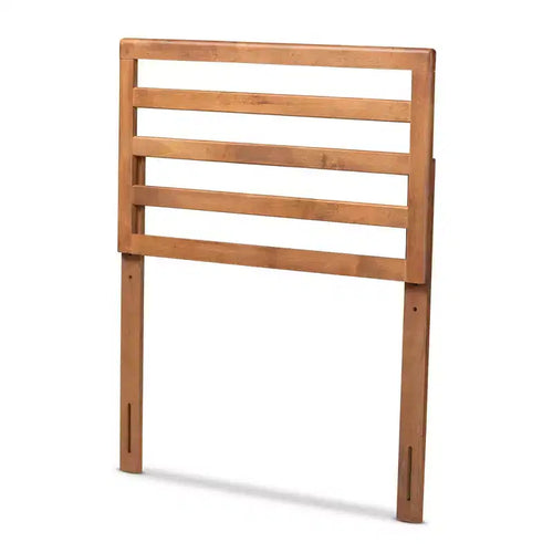 Akemi Wood Headboard Walnut - Baxton Studio