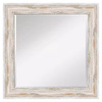 Alexandria White Wash Framed Wall Mirror - Amanti Art