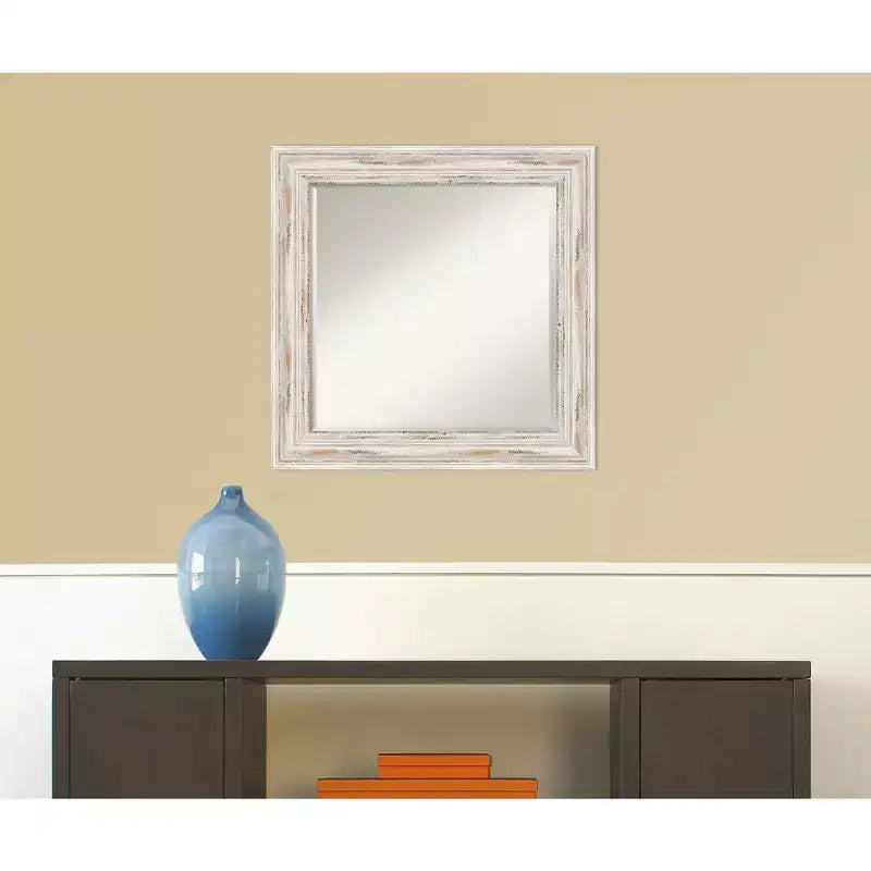 Specchio da parete con cornice sbiancata Alessandria - Amanti Art
