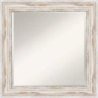 Specchio da parete con cornice sbiancata Alessandria - Amanti Art