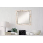 Specchio da parete con cornice sbiancata Alessandria - Amanti Art