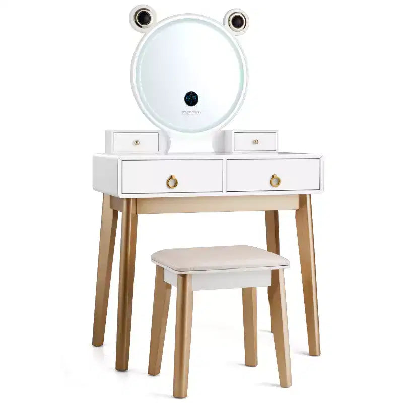 Set toeletta Costway con specchio dimmerabile touch screen