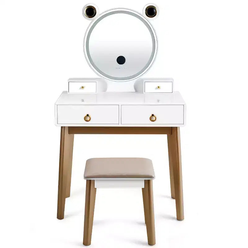 Set toeletta Costway con specchio dimmerabile touch screen