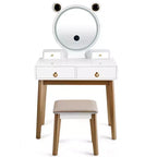 Set toeletta Costway con specchio dimmerabile touch screen