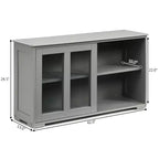 Costway Credenza da Cucina Mobile Contenitore Buffe con Anta Scorrevole