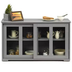 Costway Credenza da Cucina Mobile Contenitore Buffe con Anta Scorrevole