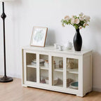 Costway Credenza da Cucina Mobile Contenitore Buffe con Anta Scorrevole