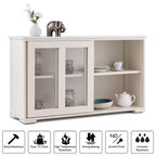 Costway Credenza da Cucina Mobile Contenitore Buffe con Anta Scorrevole