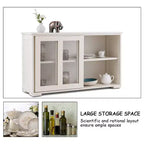 Costway Credenza da Cucina Mobile Contenitore Buffe con Anta Scorrevole