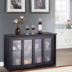 Costway Credenza da Cucina Mobile Contenitore Buffe con Anta Scorrevole