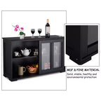 Costway Credenza da Cucina Mobile Contenitore Buffe con Anta Scorrevole