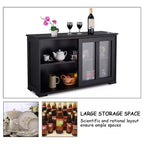 Costway Credenza da Cucina Mobile Contenitore Buffe con Anta Scorrevole