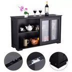 Costway Credenza da Cucina Mobile Contenitore Buffe con Anta Scorrevole