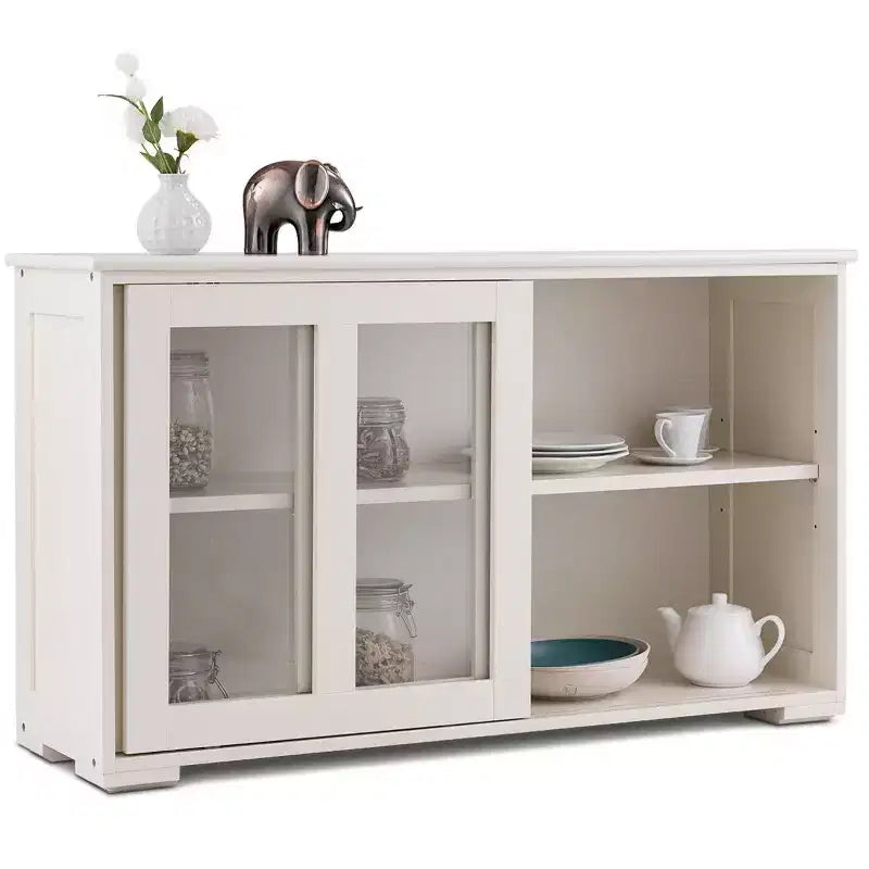 Costway Credenza da Cucina Mobile Contenitore Buffe con Anta Scorrevole