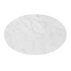 Tavolo da pranzo Modway Zinque ovale in marmo artificiale