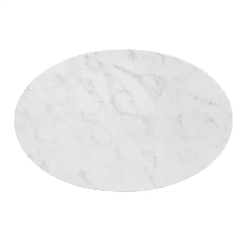 Tavolo da pranzo Modway Zinque ovale in marmo artificiale