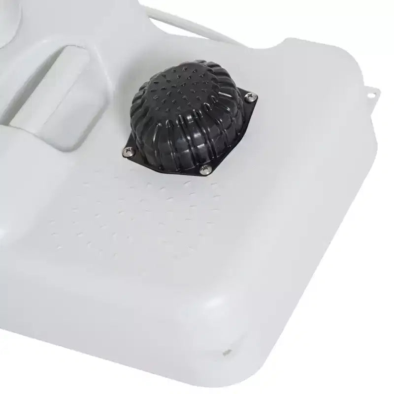 kleankin Lavandino Portatile per Campeggio, Stazione di Lavaggio a Mano, Serbatoio da 4,5 Galloni, Serbatoio di Recupero da 6,3 Galloni e Dispenser di Sapone per Camper, Esterni, Interni, HDPE, Bianco