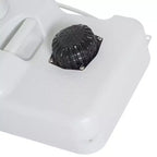 kleankin Lavandino Portatile per Campeggio, Stazione di Lavaggio a Mano, Serbatoio da 4,5 Galloni, Serbatoio di Recupero da 6,3 Galloni e Dispenser di Sapone per Camper, Esterni, Interni, HDPE, Bianco