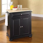 Isola/Carrello da Cucina Portatile Alexandria con Piano in Legno - Crosley