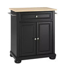 Isola/Carrello da Cucina Portatile Alexandria con Piano in Legno - Crosley
