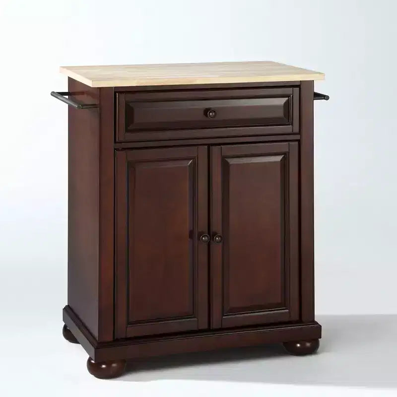 Isola/Carrello da Cucina Portatile Alexandria con Piano in Legno - Crosley