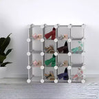 Hastings Home Sistema di Cubi Contenitori Personalizzabili a Incastro da 16 Pezzi Bianco