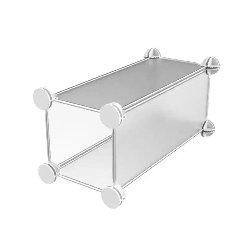 Hastings Home Sistema di Cubi Contenitori Personalizzabili a Incastro da 16 Pezzi Bianco